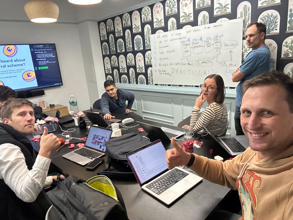 Kohort team working in the office