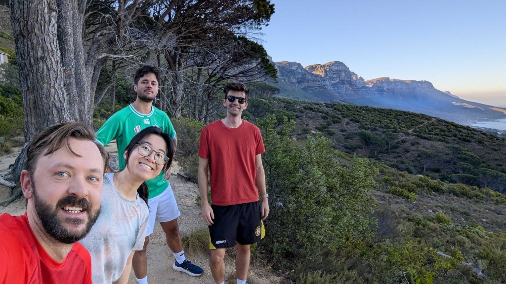 Kohort team hiking